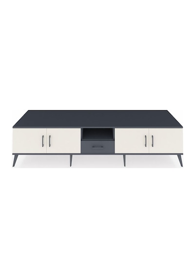 Kronos Tv Ünitesi 3 Raflı Tek Çekmeceli 4 Kapaklı 220x59x51 Antrasit-aytaşı/antrasit Aytası/antrasıt - Antrasıt Kronos Tv Ünitesi 3 Raflı Tek Çekmeceli 4 Kapaklı 220x59x51 Antrasit-aytaşı/antrasit Aytası/antrasıt - Antrasıt