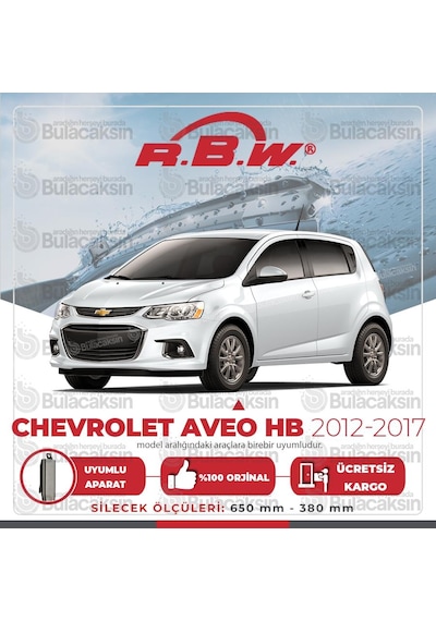 Rbw Chevrolet Aveo Hb 2012 - 2017 Ön Muz Silecek Takımı
