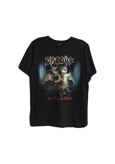 Stoned&Fame Exodus Baskılı T-shirt SIYAH Siyah