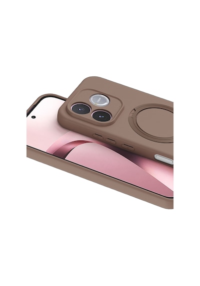 Newface - 574 - Huawei Honor 600 Lite Regal Magsafe Standlı Kapak - - Spt-gld - Çöl Titanyum