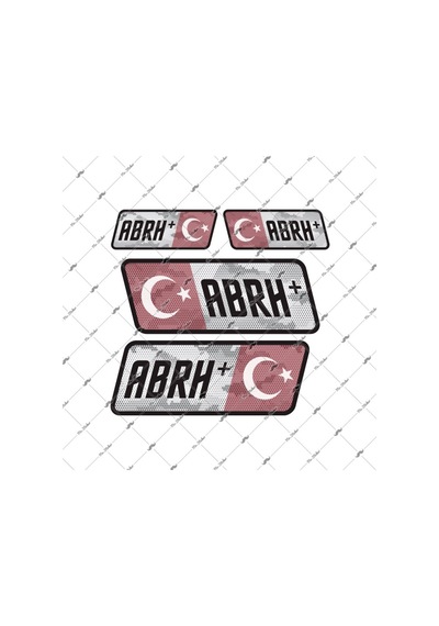Mr.Sticker-Bt17 Reflektif Ab Rh Pozitif (+) Kan Grubu Etiket Seti
