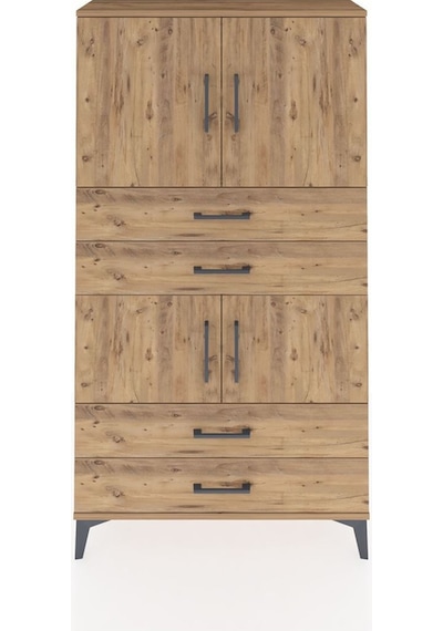 Arges Dolap 3 Raflı 4 Çekmeceli 4 Kapaklı 88x30x163 Çam-çam Çam Arges Dolap 3 Raflı 4 Çekmeceli 4 Kapaklı 88x30x163 Çam-çam Çam