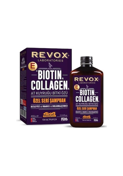 Revox Biotin Collagen At Kuyruğu Bitki Özü Şampuan 400 Ml Diğer
