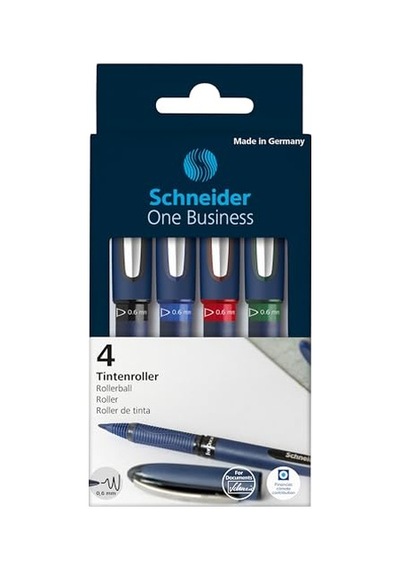 One Business Konik Uçlu Roller Kalem, 0,6 Mm, 4 Adet Genel