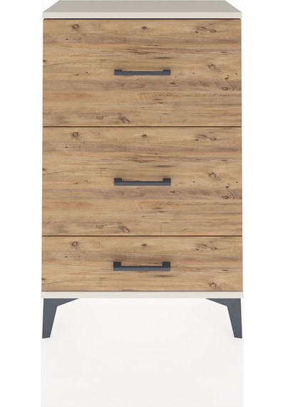 Arges Komodin 3 Çekmeceli 60x30x96 Aytaşı-çam Aytaşı