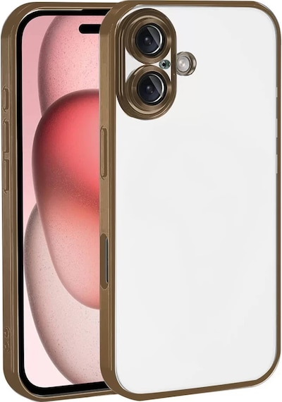 Apple iPhone Uyumlu 17 Razer Lensli Silikon - Çöl Titanyum Çok Renkli