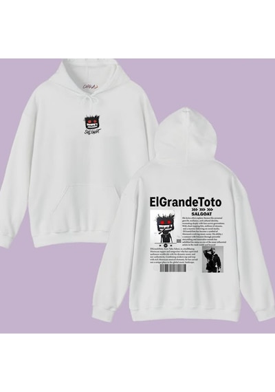 Elgrandetoto Salgoat Beyaz Sweatshirt Hoodie Beyaz