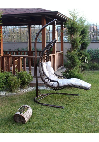 Eminhome Kahverengi Rattan Salıncak