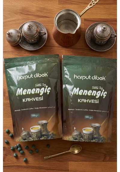 Sütlü Menengiç Kahvesi 1000 Gr 2 Li Paket Toplam 2 Kg Çedene Kahvesi Toz Geleneksel