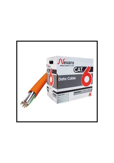 Nex1611tfa, Turuncu, Cat6, 305m, 23awg 0,58mm , Utp, %100 Bakır, Lszh Halogen Free, Kablo
