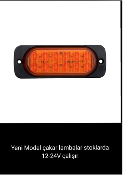 2 Adet 12-24 Volt Çift Sıra Led