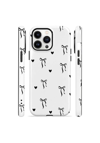 Velvoria Valestra Tiny Bows Hearts Apple iPhone Uyumlu 14 Pro Magsafe Koruma Kılıfı Valestra Magline - Tiny Bows Hearts