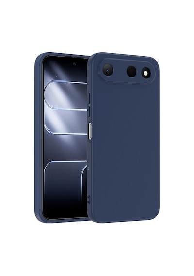 Tecno Spark 50 5g Kılıf Yumuşak Silikon Kamera Korumalı Lansman Cherena Lacivert