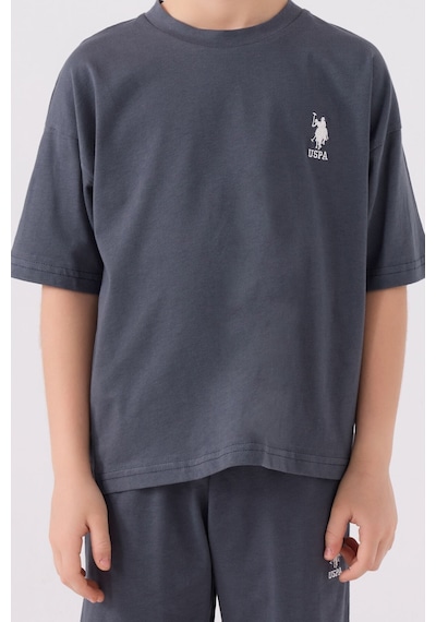 U.S. Polo Assn. Erkek Çocuk Füme Bermuda Takımı 5274-43685 Füme