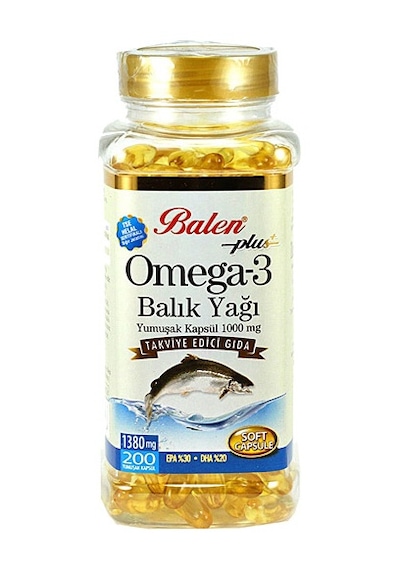 Balen Omega Balık Yağı Yumuşak 1380 MG 200 Kapsül