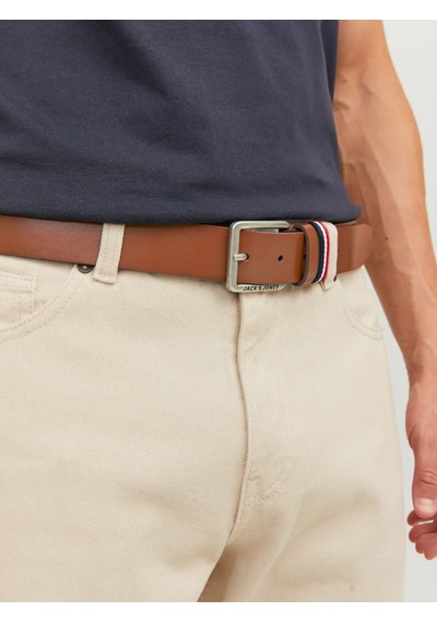 Jack & Jones Jacespo Belt Noos Erkek Kemer-32756 Açık Kahverengi