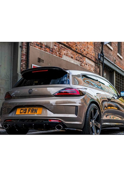 Volkswagen Scirocco 2014-2018 Uyumlu Parlak Siyah Boyalı Spoiler-spoyler