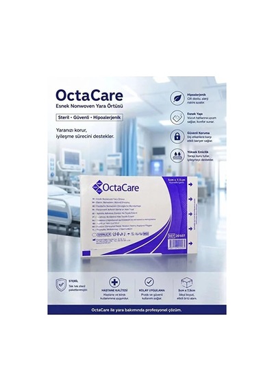 Octacare Esnek Yara Örtüsü 5cm X7,5 Cm 10 Adet