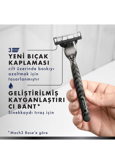 Mach3 Charcoal Yedek Tıraş Bıçağı 4'lü