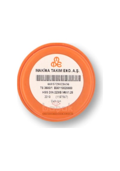 Mte M8 X 1.25 Pafta Normal Vidalı Hss Dın 223/b