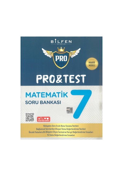 Bilfen Yayıncılık 7.sınıf Pro&test Matematik Soru Bankası Maarif Model