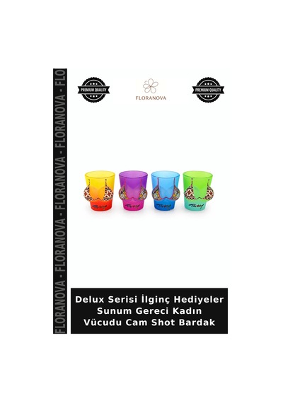 Delux Serisi İlginç Hediyeler Sunum Gereci Kadın Vücudu Cam Shot Bardak