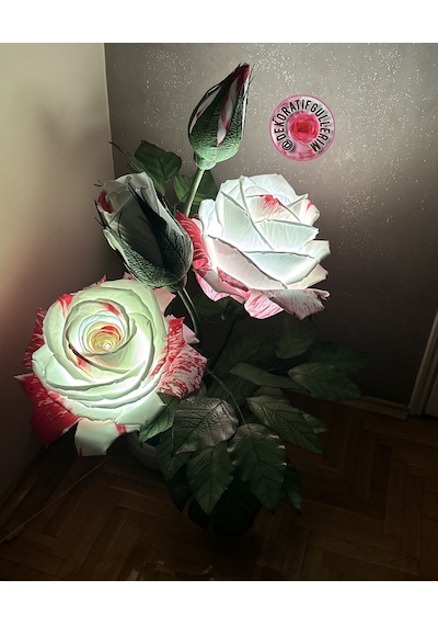 Favorite Beyaz Lambader 112cm 2,5kg 220volt Dekoratif Organik