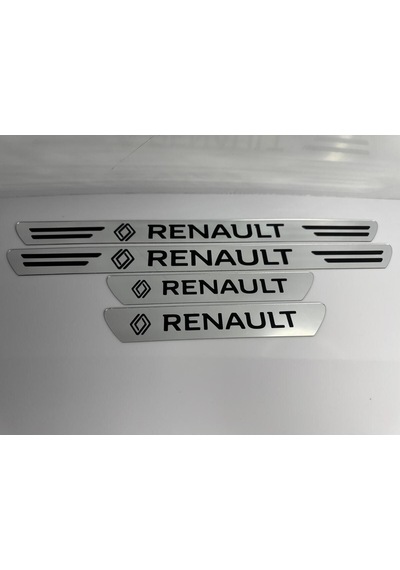 Renault Grubu Uyumlu Kapı Eşiği Koruyucu Ön - Arka 4'lü Set