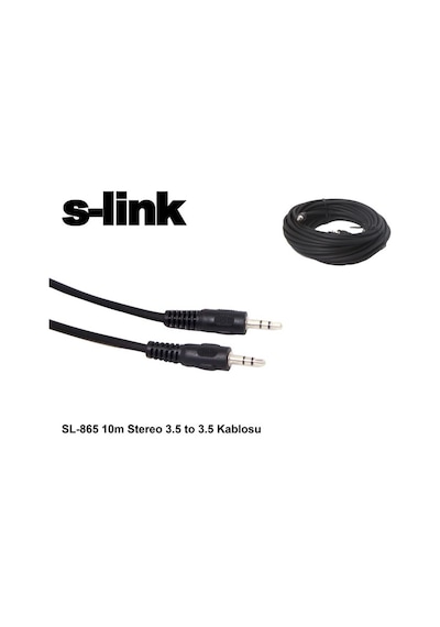 S-Link Sl-865 10M Stereo 3.5 To 3.5 Kablosu