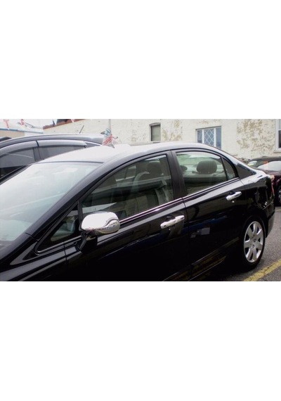 Honda Civic Uyumlu Kapı Kolu 4 Parça 2006-2011 Paslanmaz Krom