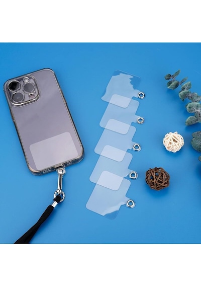 Telefon Boyun Askı Aparatı 5'li Paket, Universal Şeffaf