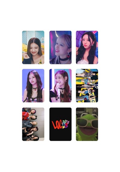 Itzy Grubu N0 2 -kpop- 9 Lu Fotokart Seti