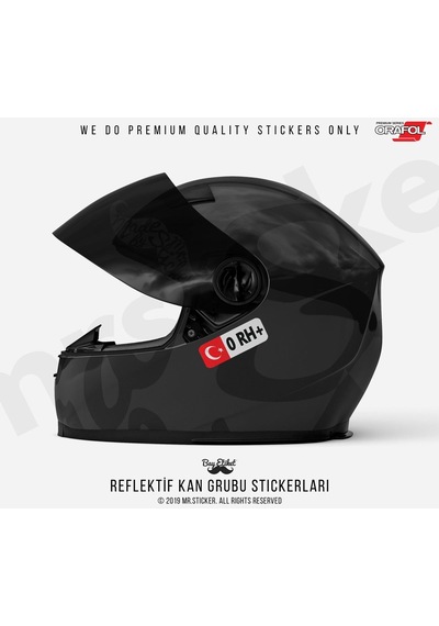 Bay Etiket Bt02 Reflektif 0 Rh Pozitif(+) Kan Grubu Sticker Seti
