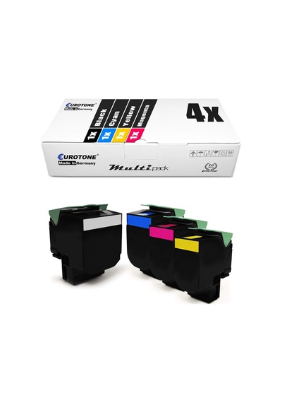Tr 4 X Eurotone Xxl Toner Lexmark Cx 310 410 510 Dhe De Dthe Dte E Dn N İçin 80 C2sk0 802s