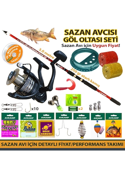 AvKamp Sazan Avcısı Olta seti 5000