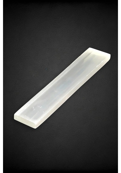 Doğal Beyaz Selenit Dikdörtgen Plaka 19 Cm 49-1