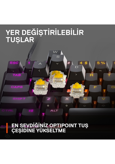 Steelseries Apex 9 Mini RGB UK Mekanik Oyuncu Klavye