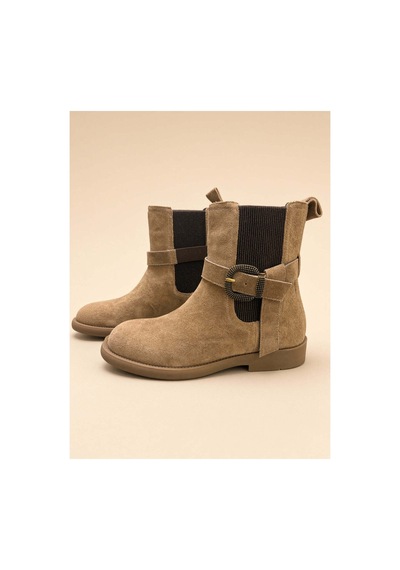 37brandshoes Hardal Rengi Chelsea Bot Bej Bej