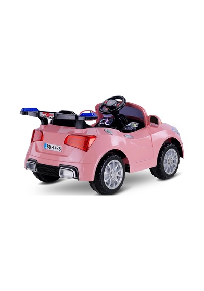 Babyhope 436 Kumandalı 12v Akülü Araba Pastel Pembe Çok Renkli
