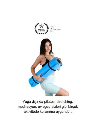 150 Cm Dayanıklı Kaymaz Taşıma Askılı Su Geçirmez Yoga Pilates Matı Rahat Konforlu Taşınabilir Diğer