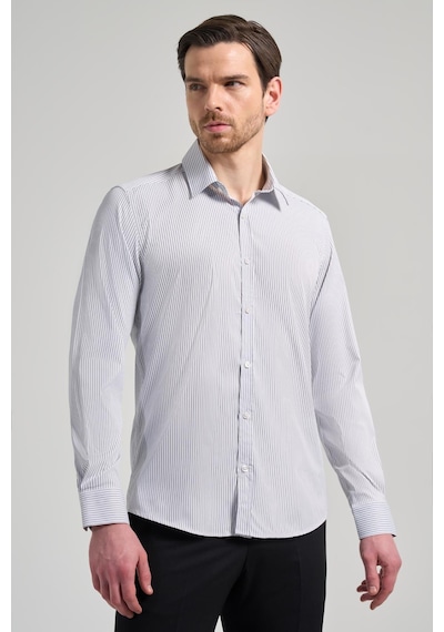 İmza Beyaz Uzun Kol Desen Yarım İtalyan Yaka Cepsiz Esnek Classic Slim Fit Gömlek 1004245218 Optik Beyaz İmza Beyaz Uzun Kol Desen Yarım İtalyan Yaka Cepsiz Esnek Classic Slim Fit Gömlek 1004245218 Optik Beyaz