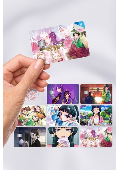 The Apothecary Diaries Kusuriya No Hitorigoto Kart Kaplama Sticker 8 Adet Çok Renkli