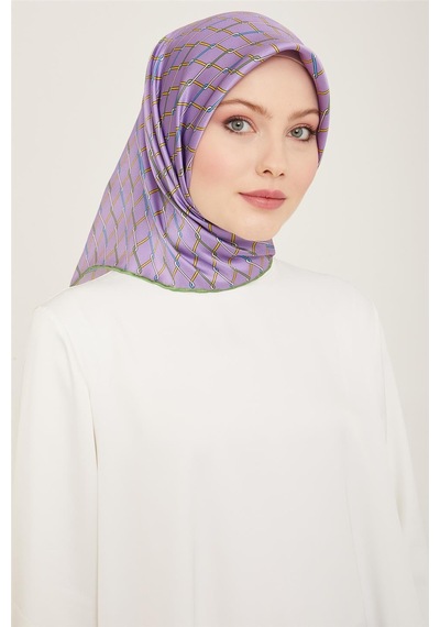 Armine Twill İpek Eşarp 24ya9152 04 - Desenli
