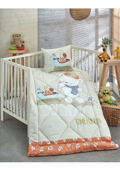 Komfort Home Ranforce Bebek Yorgan Seti Pamuk / V17
