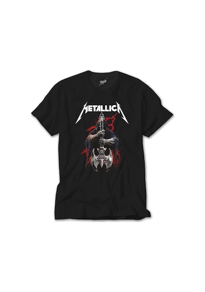 Metallica Gitarist Siyah Tişört Siyah