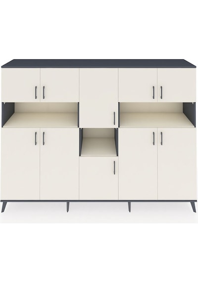 Hyperion Dolap 14 Raflı 10 Kapaklı 220x44x163 Antrasit-aytaşı Antrasit-aytaşı Hyperion Dolap 14 Raflı 10 Kapaklı 220x44x163 Antrasit-aytaşı Antrasit-aytaşı