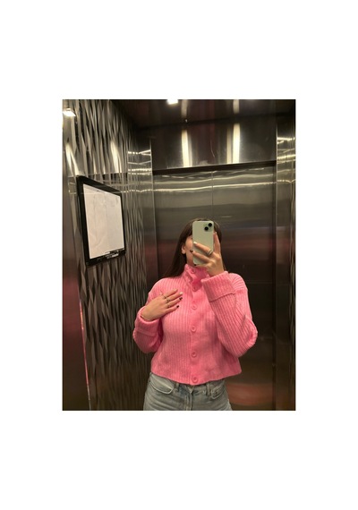 Maison Velora Kadın Pembe Basic Crop Yumuşak Dokulu Dik Yaka Triko Hırka-27aj001 Pembe 923043141 Pembe Maison Velora Kadın Pembe Basic Crop Yumuşak Dokulu Dik Yaka Triko Hırka-27aj001 Pembe 923043141 Pembe