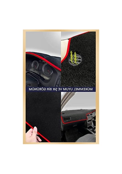 Siyah Torpido Koruma Halısı, Nissan Qashqai 2013-2020 Uyumlu