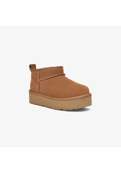 Ugg Classic Ultra Mini Platform Çocuk Kahverengi Bot Düz 1157791k Kahverengi