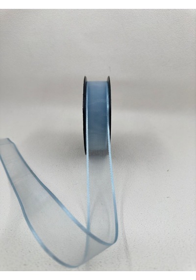 Paşateks 2.5 Cm Fileli Organze Şerit-5 Metre-mavi